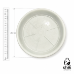 Stylish plastic planter, size 4