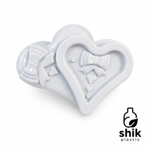 Heart-and-Bow Shaped Plastic Mold for Jelly